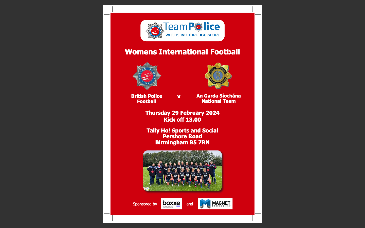 🌟 TeamPolice Presents: A Thrilling Showdown in Women’s Football! 🗓️